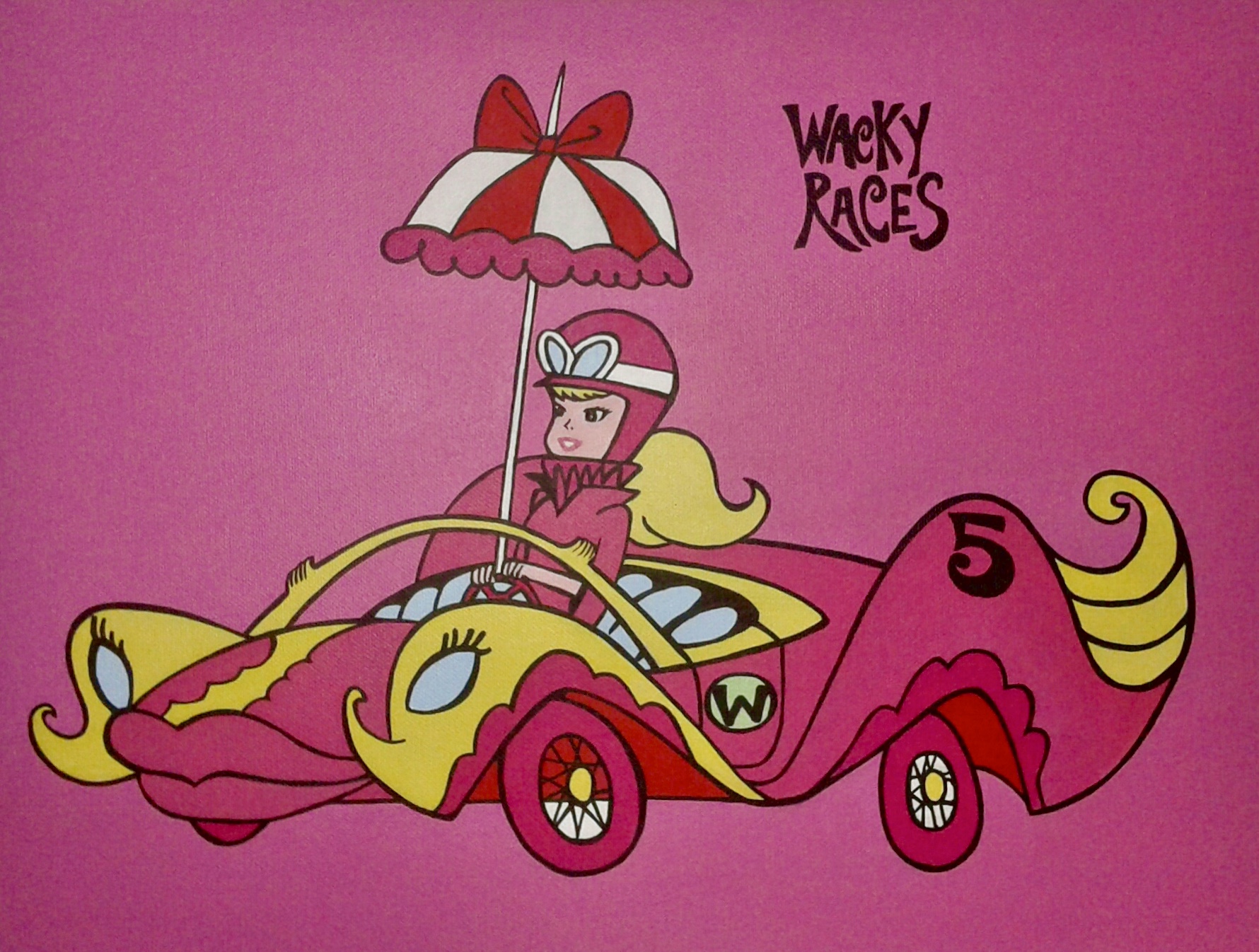 “Penelope pitstop” 30x40 cm acrilici su tela.