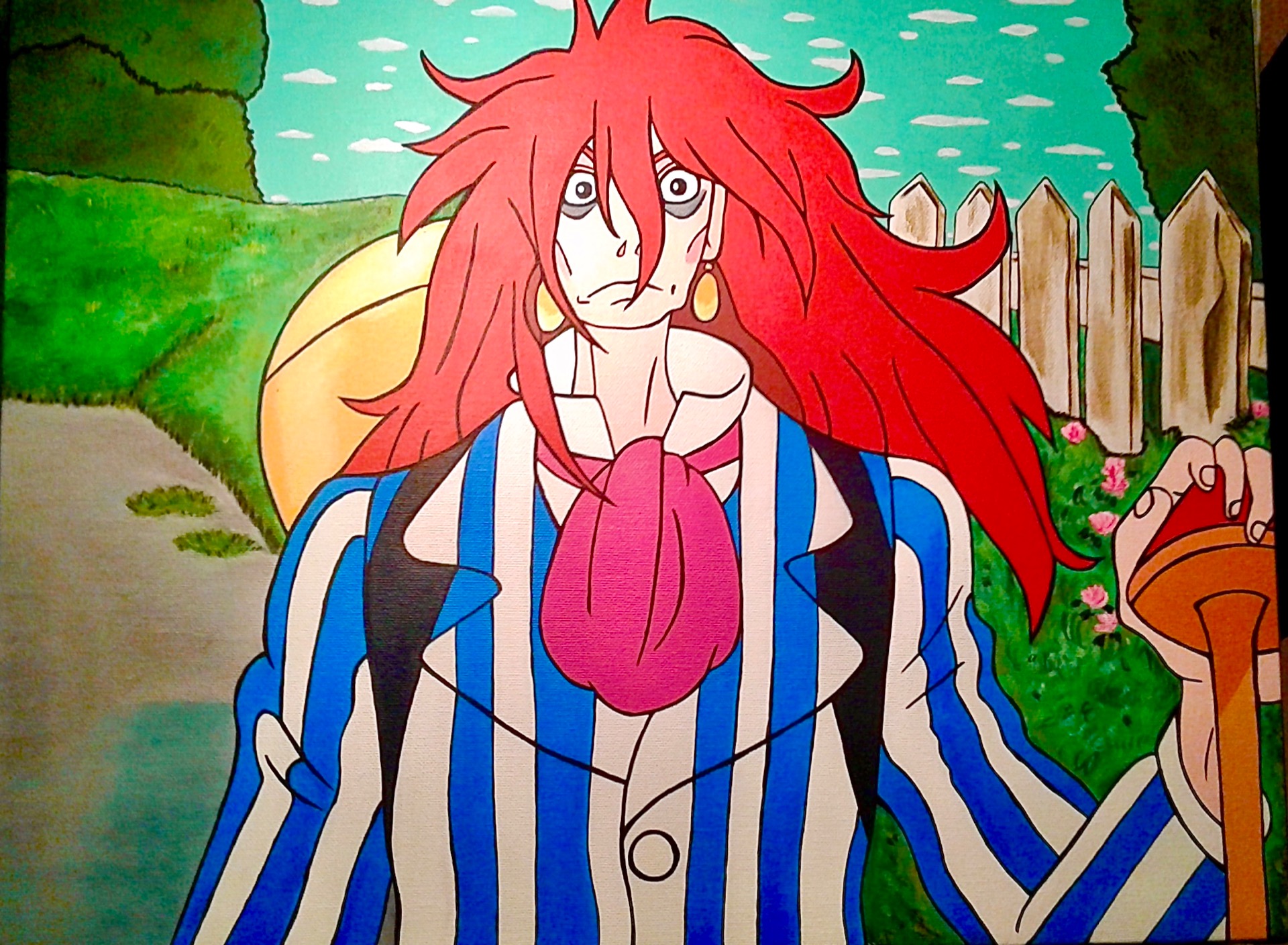 “Il re dei mari” 40x60 cm acrilici su tela.