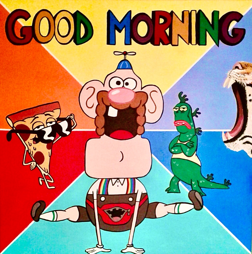 “Uncle grandpa” 40x40 cm acrilici su tela.