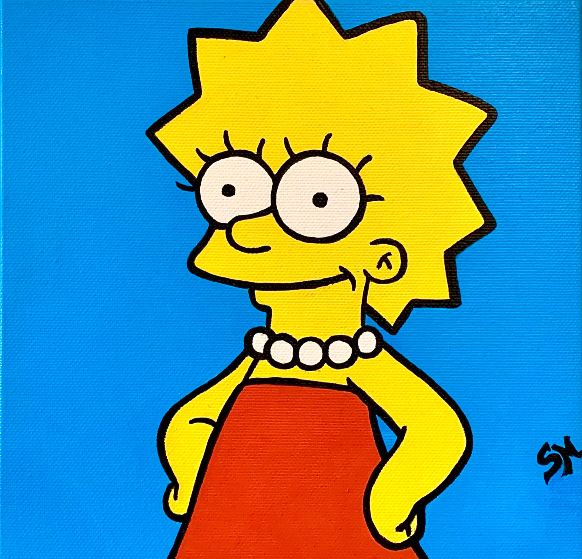 “Maggie2” 20x20cm acrilici su tela.