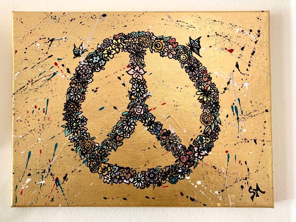 “Peace” 30x40 acrilici su tela.