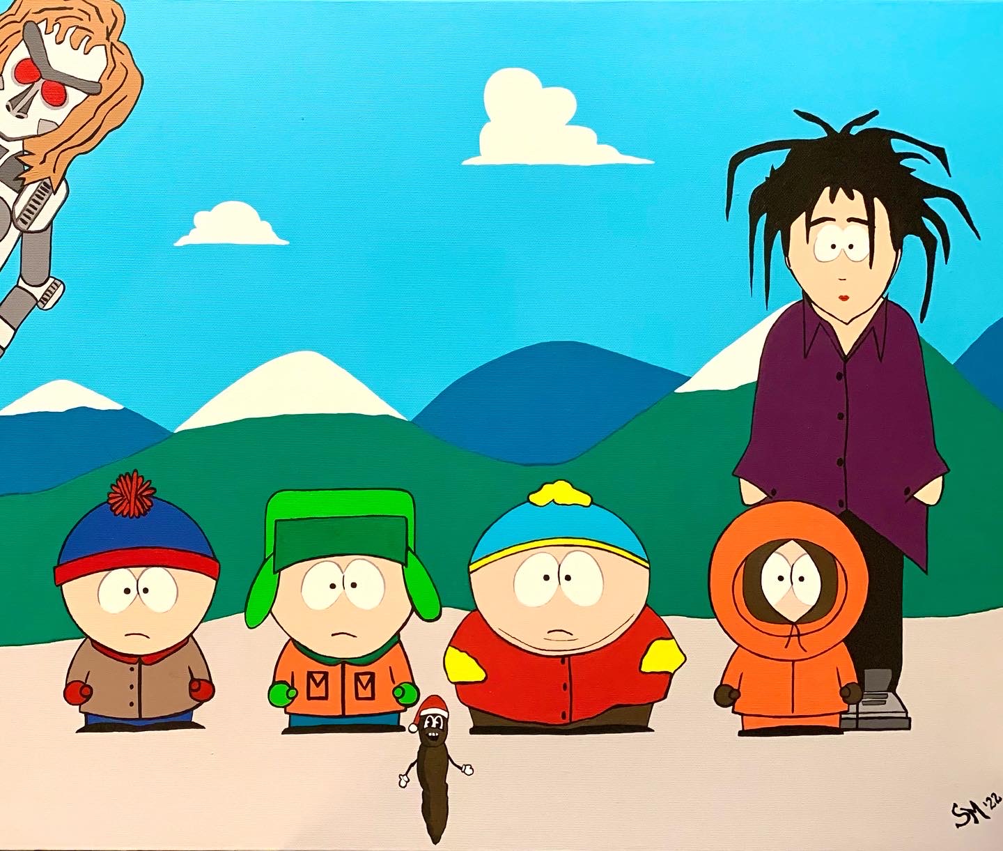 “South Park” 50x60 cm acrilici su tela.
