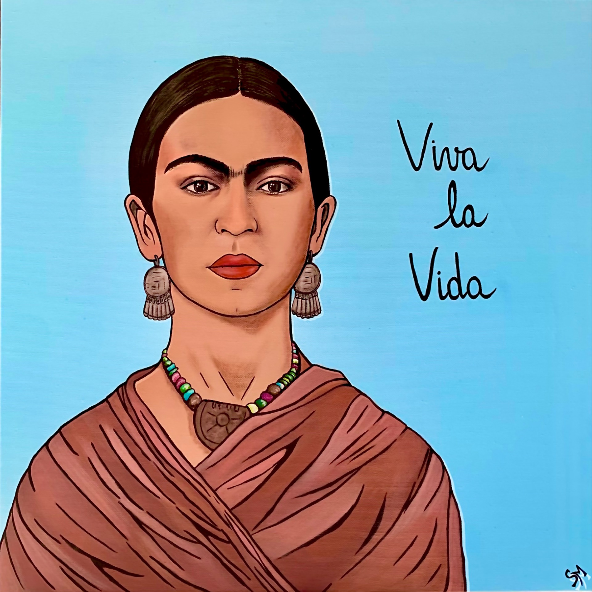 “Frida” 50x50cm acrilici su tela.